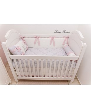 KIT BERÇO HELENA (CINZA E ROSA)